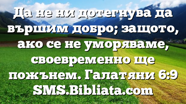 Библейски стих за всеки ден 2 ноември