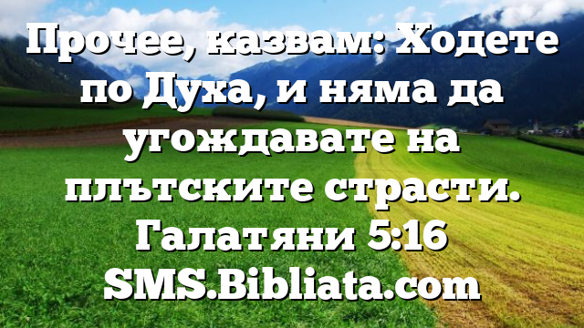 Библейски стих за всеки ден 27 октомври