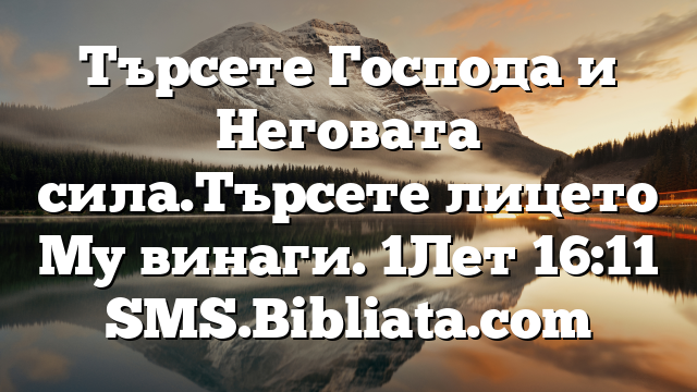 Библейски стих за всеки ден 6 ноември